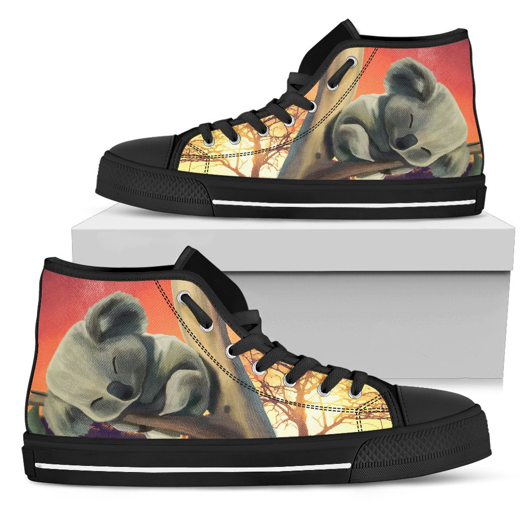 canvas-shoes-koala-sleeping-shoes-high-top