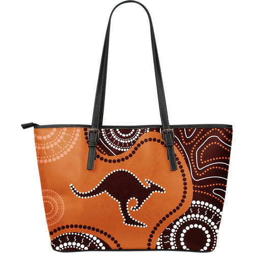 leather-tote-aboriginal-dot-painting-bag-kangaroo-patterns-16-x-5-x-10-inches-1