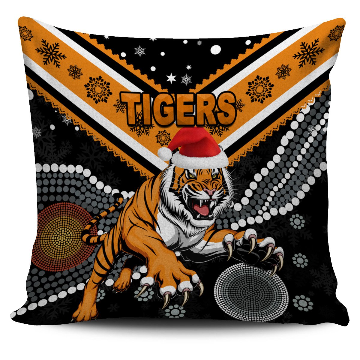 wests-christmas-pillow-covers-tigers-indigenous