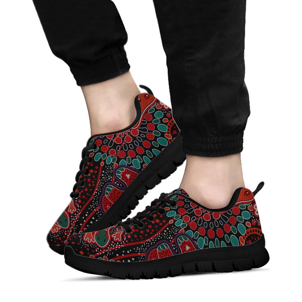 sneakers-aboriginal-animal-dot-acrylic-paint