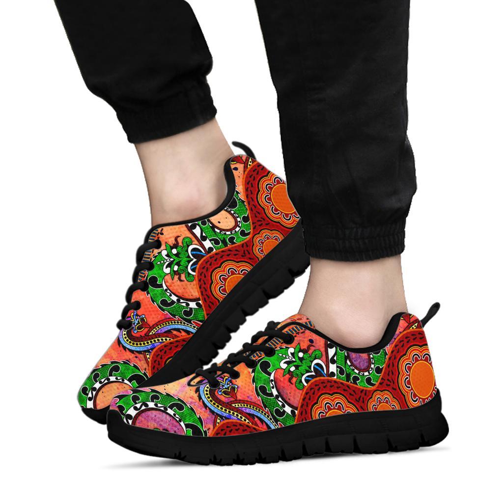 aboriginal-sneakers-aussie-indigenous-patterns-orange