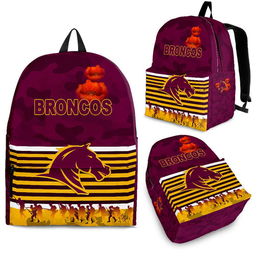brisbane-broncos-backpack-anzac-day-simple-style-maroon