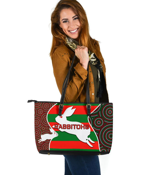 rabbitohs-large-leather-bag