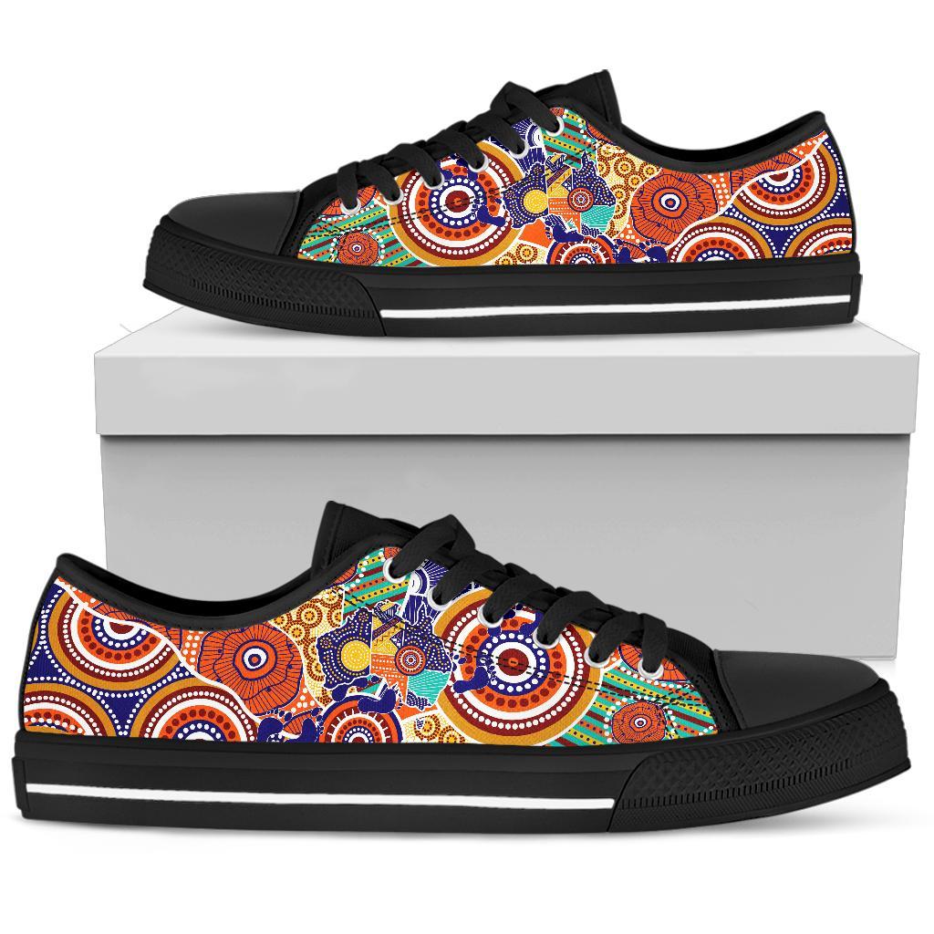 aboriginal-low-top-shoes-australian-map-dot-painting