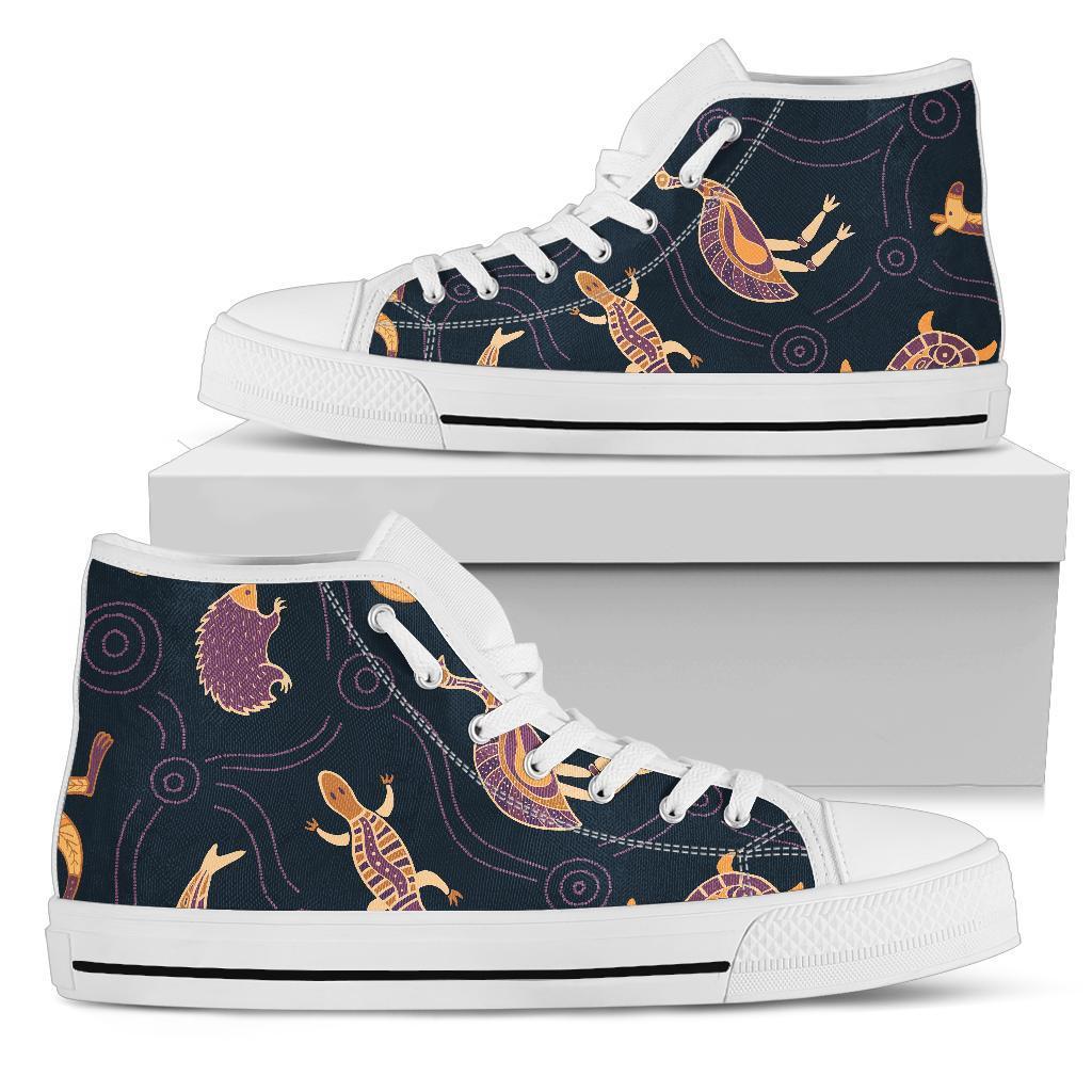 high-top-shoes-indigenous-animals-patterns