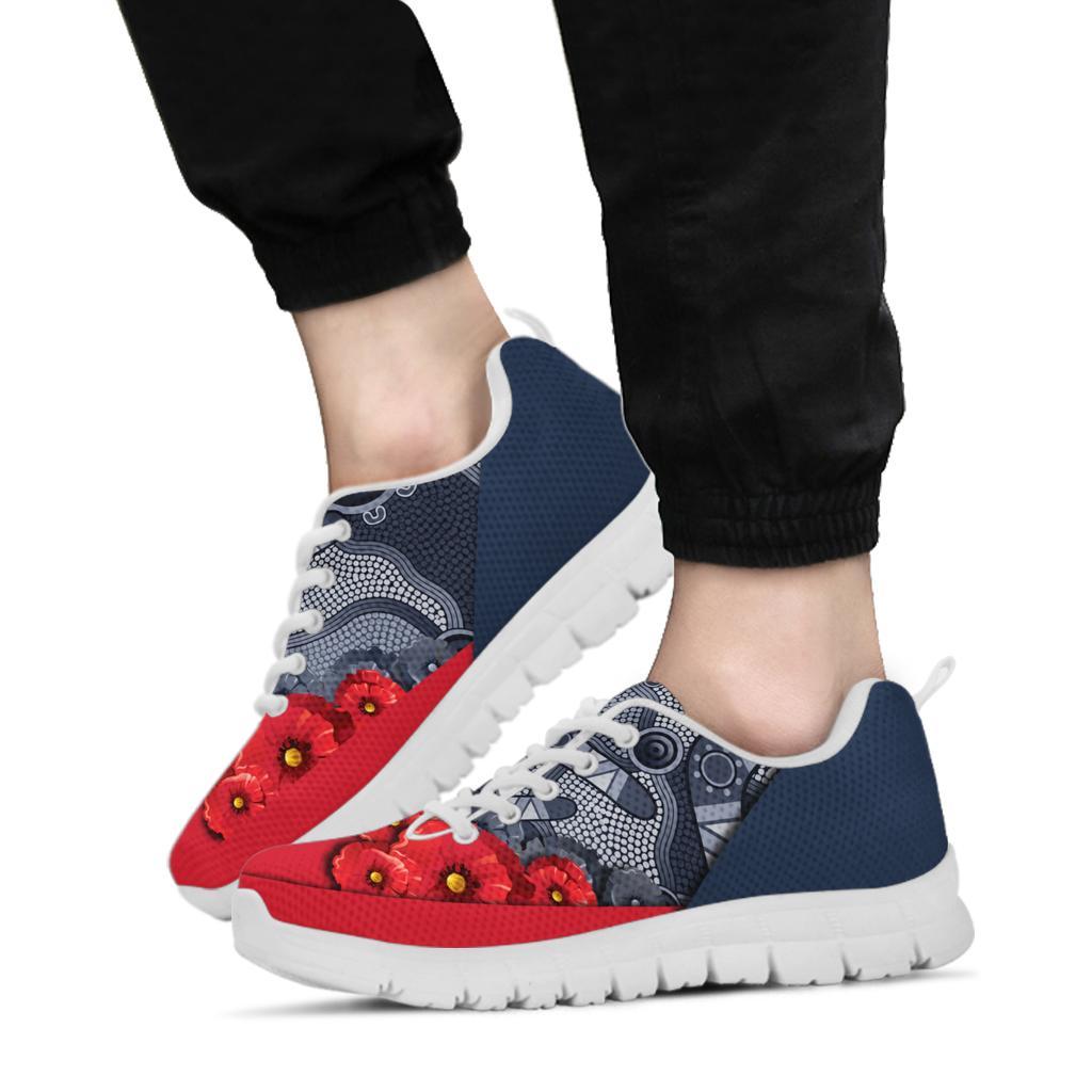 aboriginal-sneakers-anzac-day-poppy-flower-dot-painting