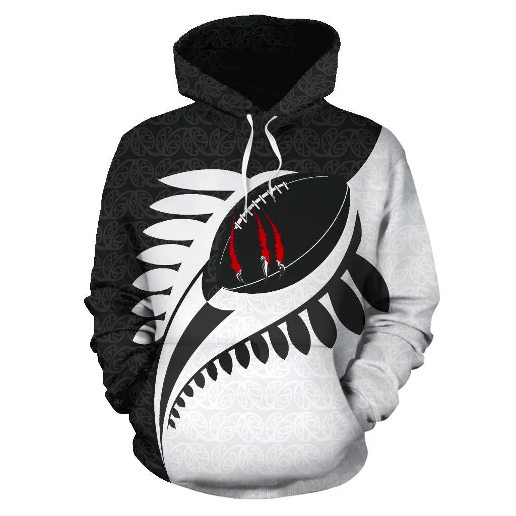 claws-on-rugby-ball-hoodie-black