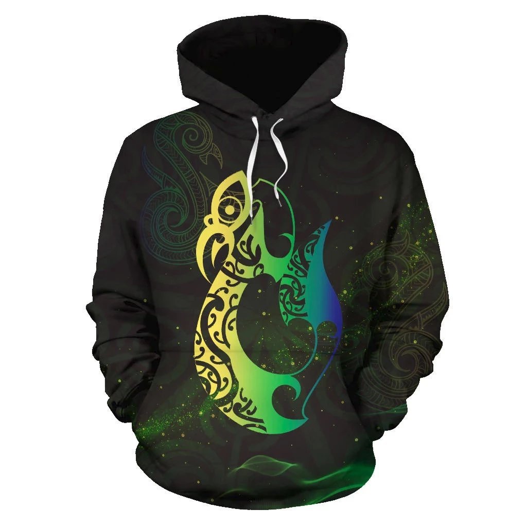 light-maori-manaia-new-zealand-hoodie-green