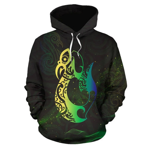 light-maori-manaia-new-zealand-hoodie-green