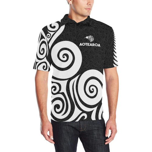 aotearoa-polo-t-shirt-koru-kiwi-bird-silver-fern