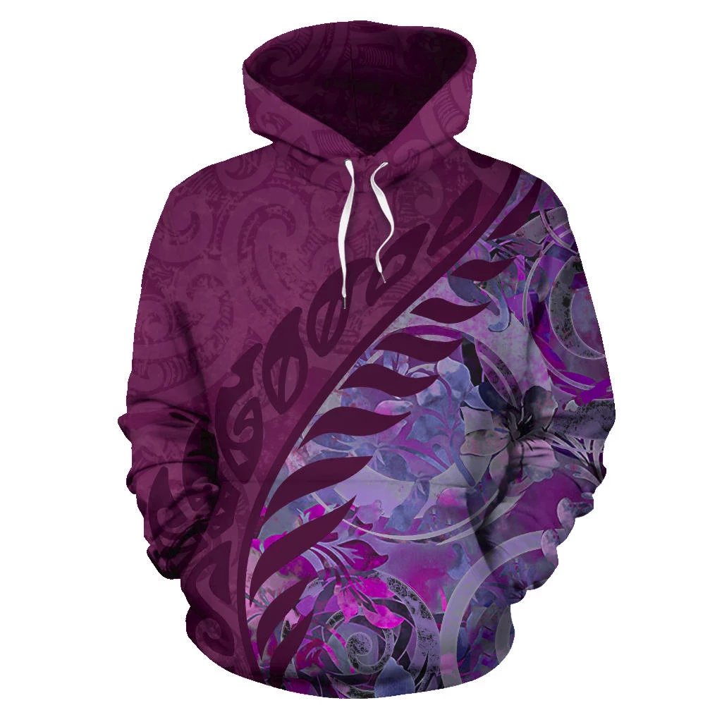 new-zealand-silver-fern-flowers-garden-amethyst-hoodie
