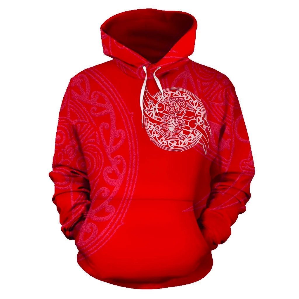 maori-tiki-new-zealand-hoodie-red