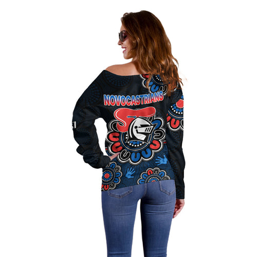 nrl-newcastle-knights-rugby-novocastrians-1987-aboriginal-off-shoulder-sweater
