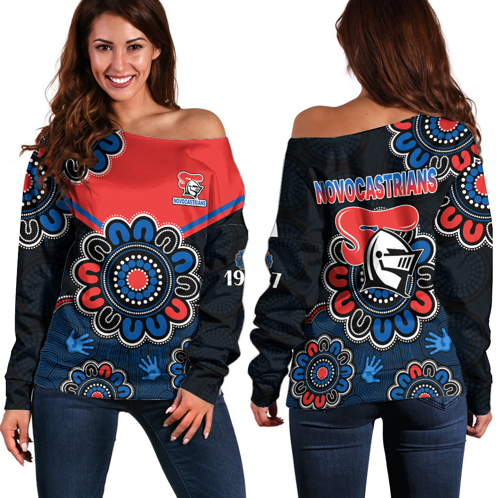 nrl-newcastle-knights-rugby-novocastrians-1987-aboriginal-off-shoulder-sweater