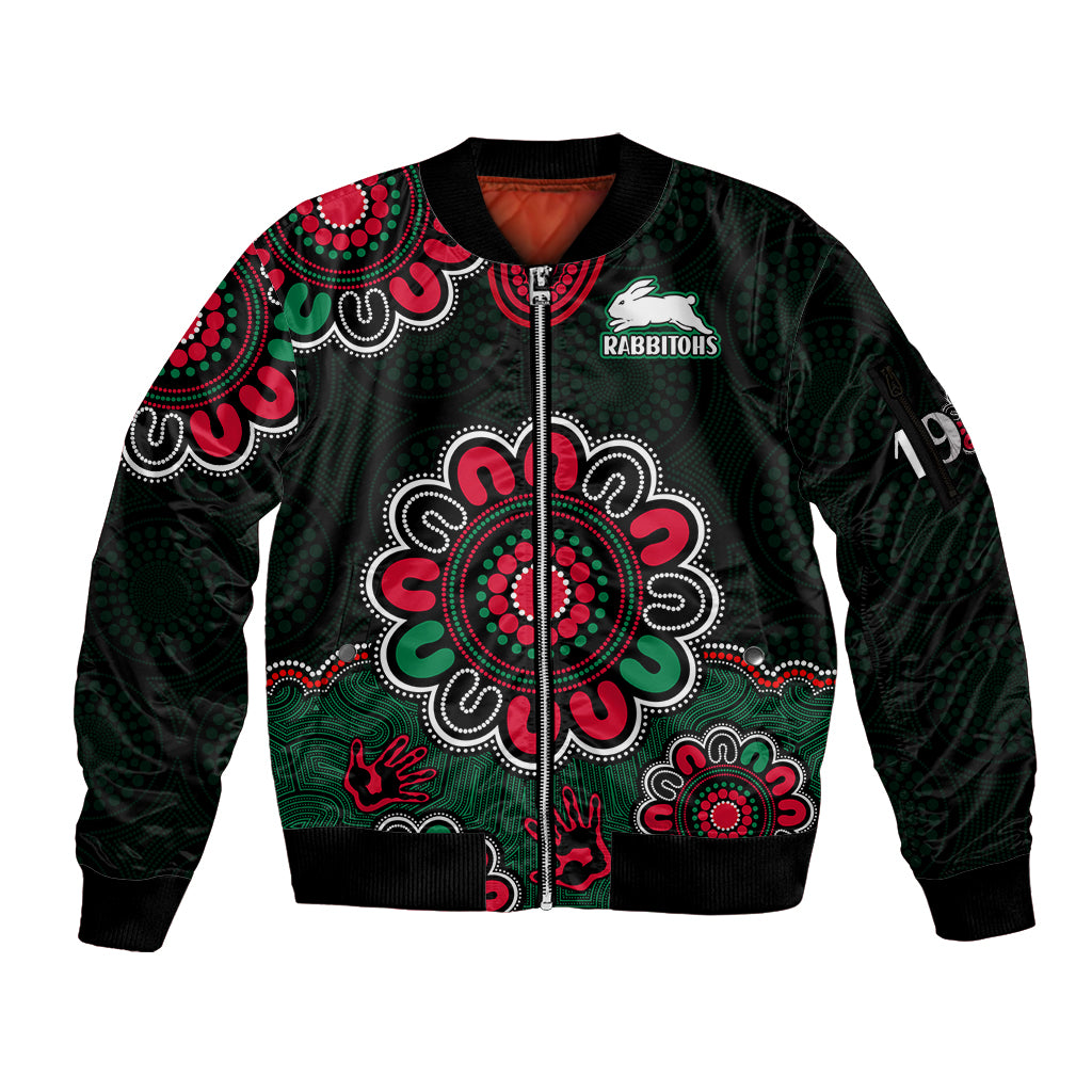 nrl-rabbitohs-rugby-sleeve-zip-bomber-jacket-the-bunnies-1908-aboriginal