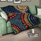 premium-quilts-aboriginal-dot-panting-art-with-snake