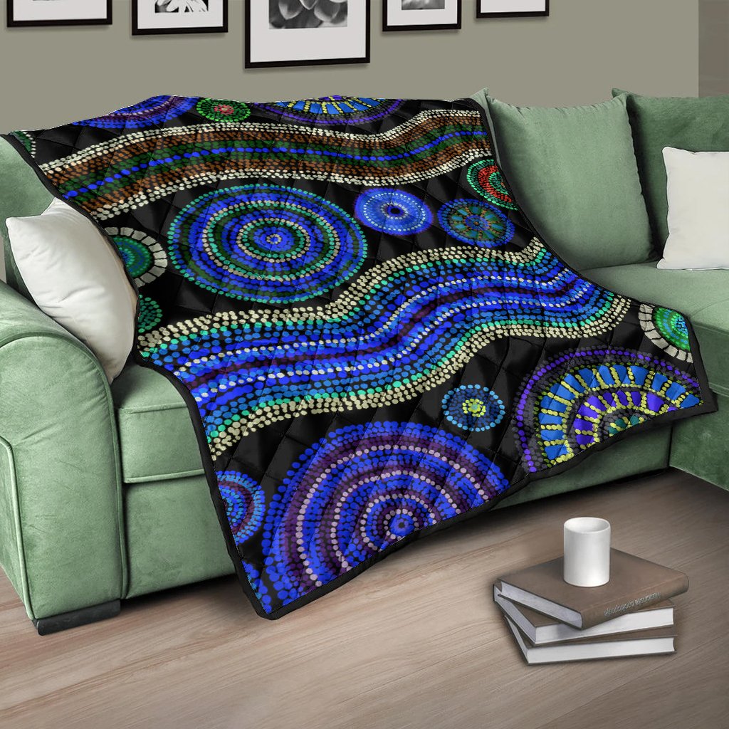 quilts-aboriginal-dot-unique-style-blue