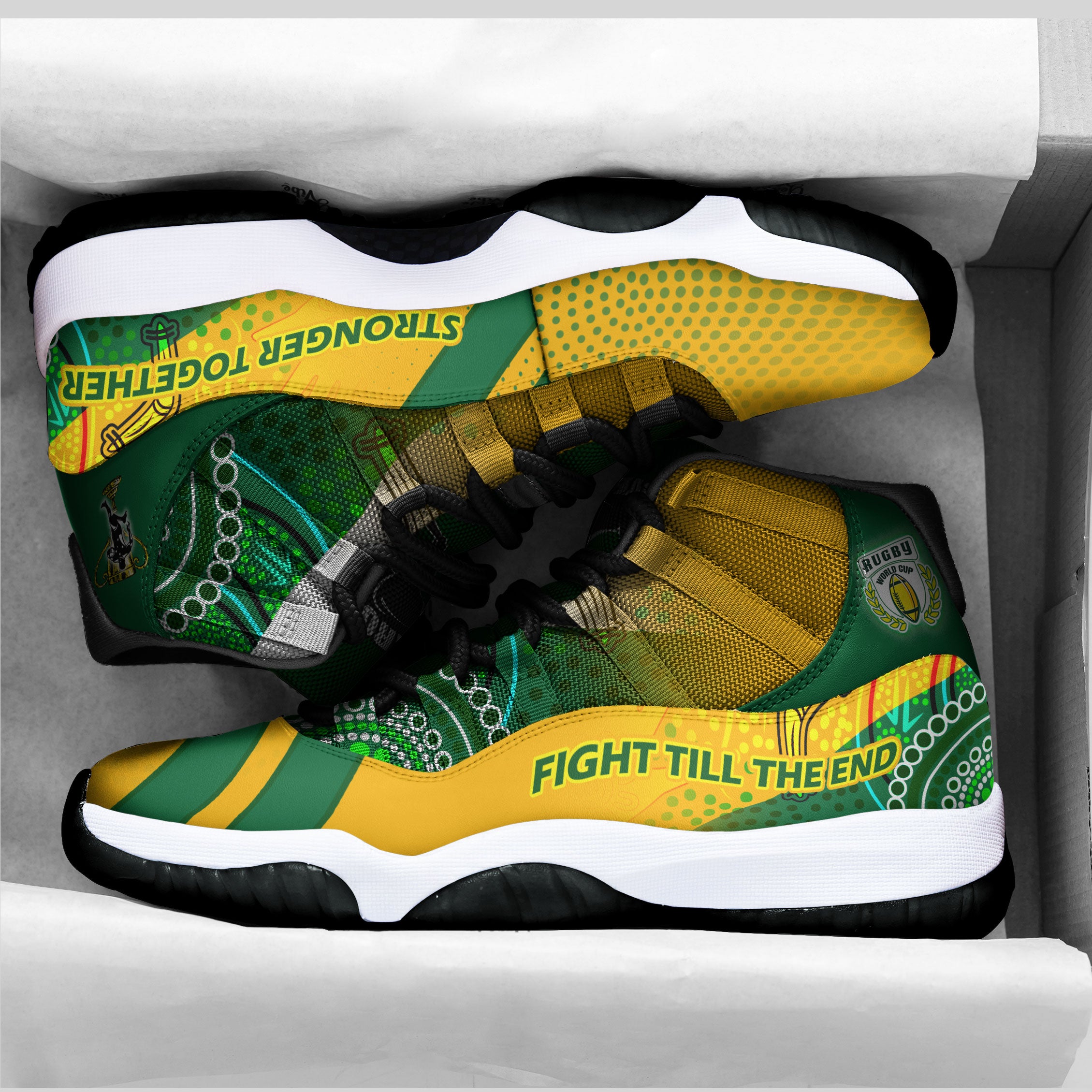kangaroos-rugby-high-top-basketball-shoes-j11-kangaroos-mascot-stronger-together-high-top-sneakers-j11
