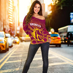 Broncos Indigenous Off Shoulder Sweater LT13 - Vibe Hoodie