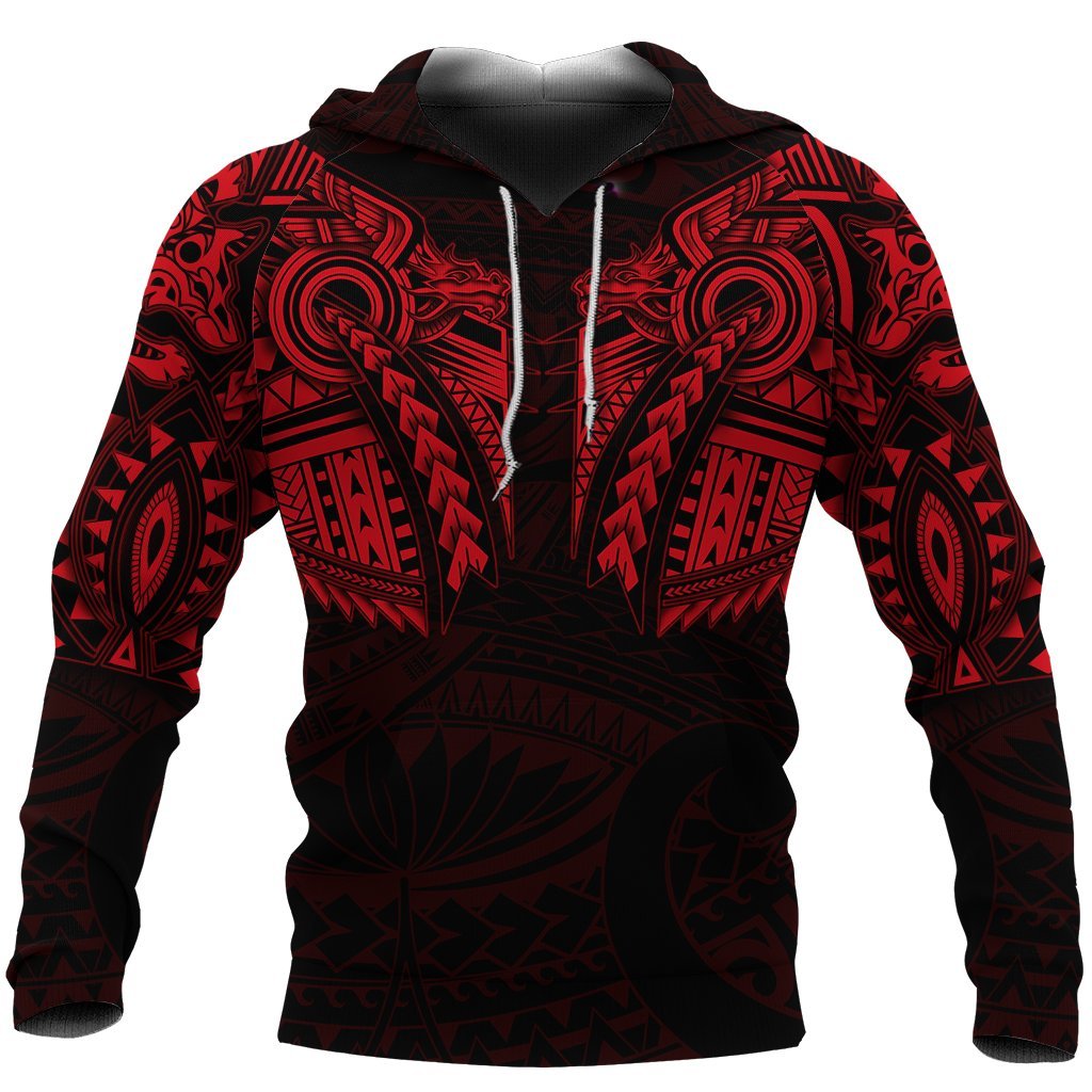 new-zealand-hoodie-maori-tattoo-wolf-dragon-pullover-hoodie-red