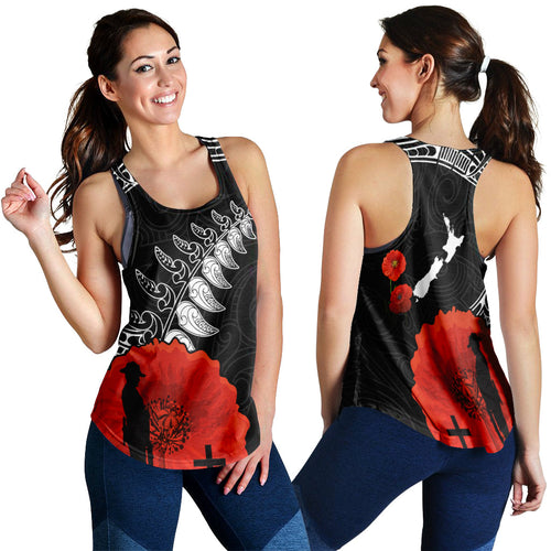 new-zealand-anzac-2022-women-racerback-tank-maori-mix-fern-poppy