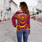 Broncos Indigenous Off Shoulder Sweater LT13 - Vibe Hoodie