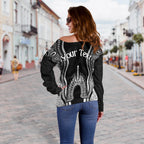 custom-personalised-torres-strait-islands-off-shoulder-sweater-the-dhari-mix-aboriginal-turtle-version-black