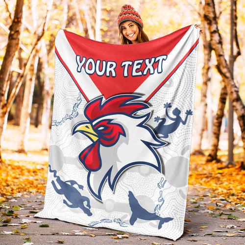 custom-personalised-roosters-premium-blanket-sydney-indigenous-version-white