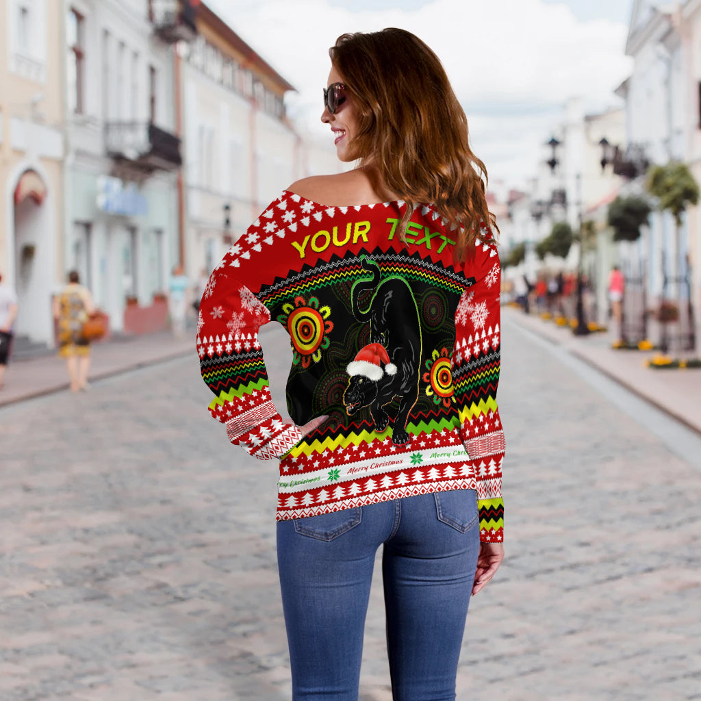 custom-personalised-panthers-christmas-off-shoulder-sweater-penrith-snow-mix-indigenous
