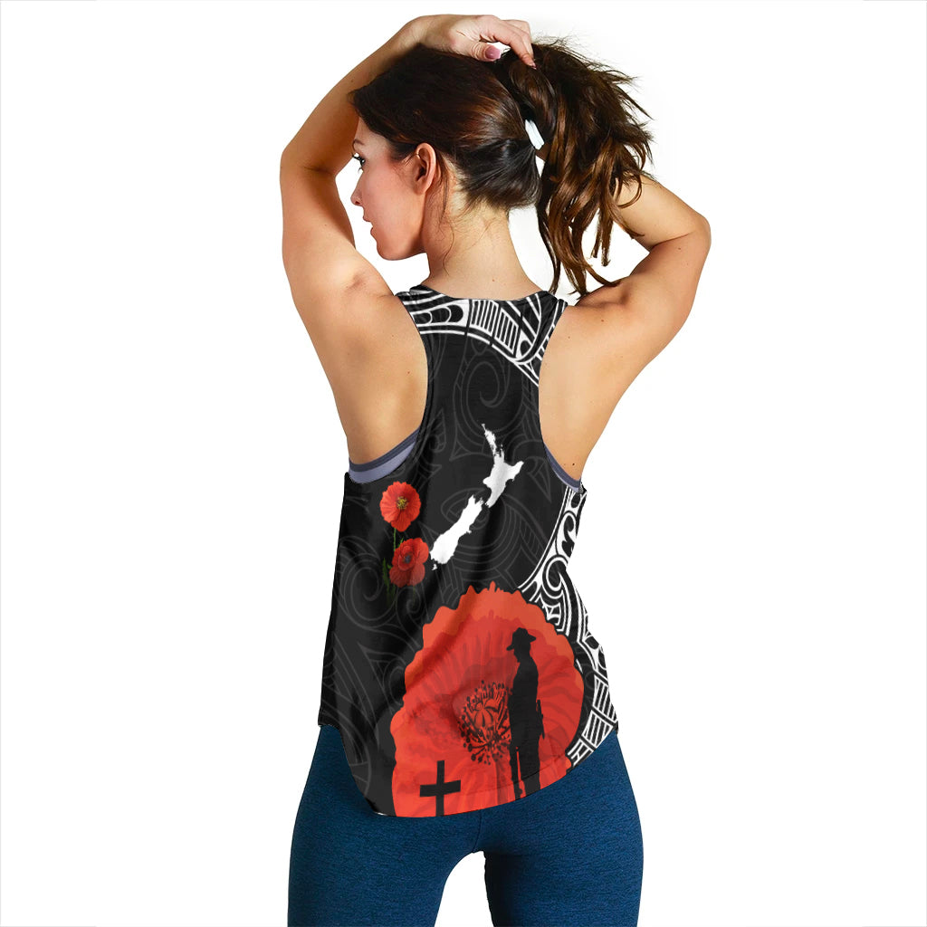 new-zealand-anzac-2022-women-racerback-tank-maori-mix-fern-poppy