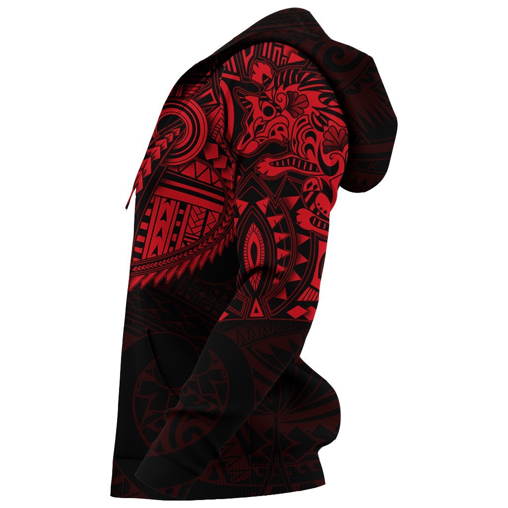 new-zealand-hoodie-maori-tattoo-wolf-dragon-pullover-hoodie-red