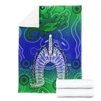 torres-strait-islands-premium-blanket-aboriginal-art-lizard-symbol-peace