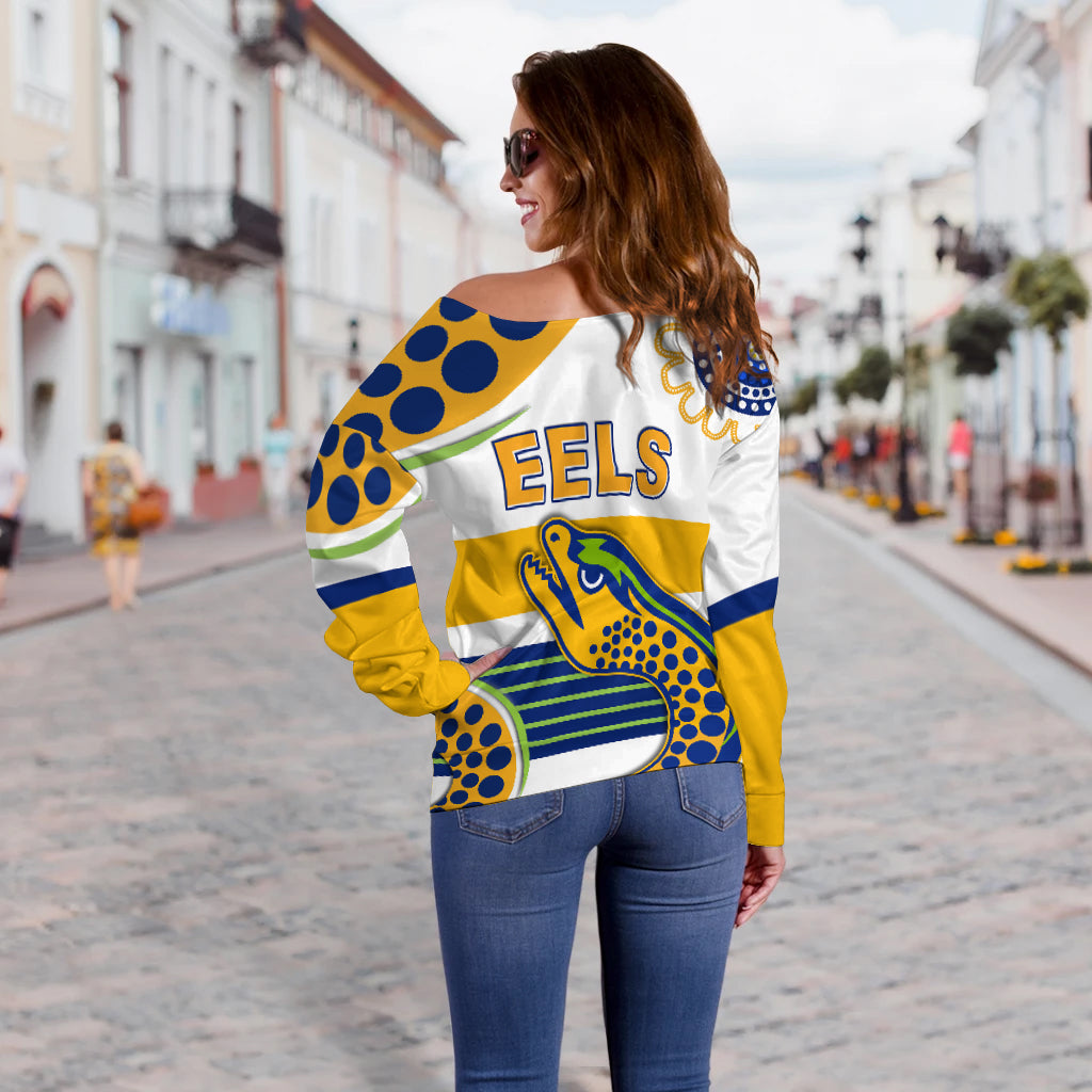 custom-personalised-eels-indigenous-off-shoulder-sweater-parramatta-2021-version-white