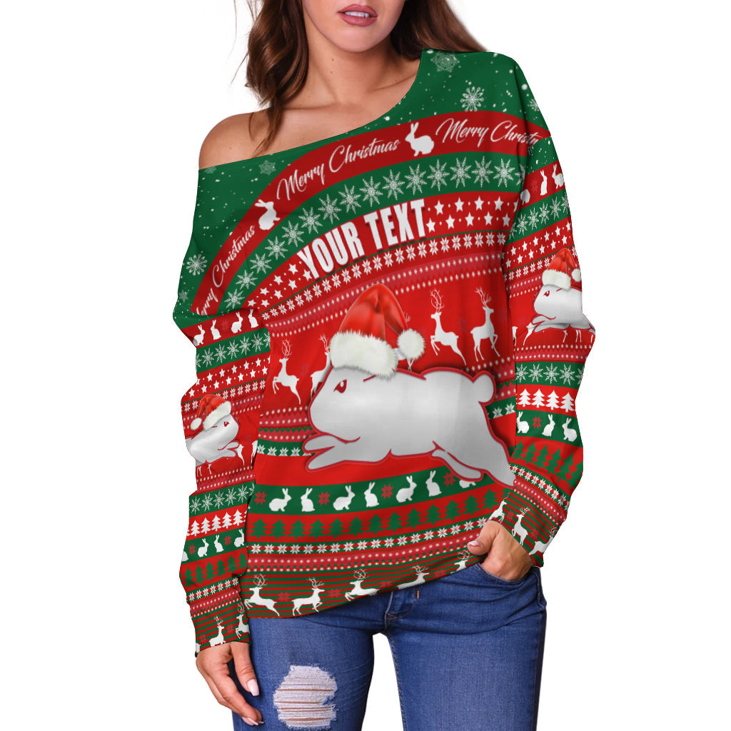 custom-personalised-rabbitohs-christmas-off-shoulder-sweater-south-sydney-indigenous