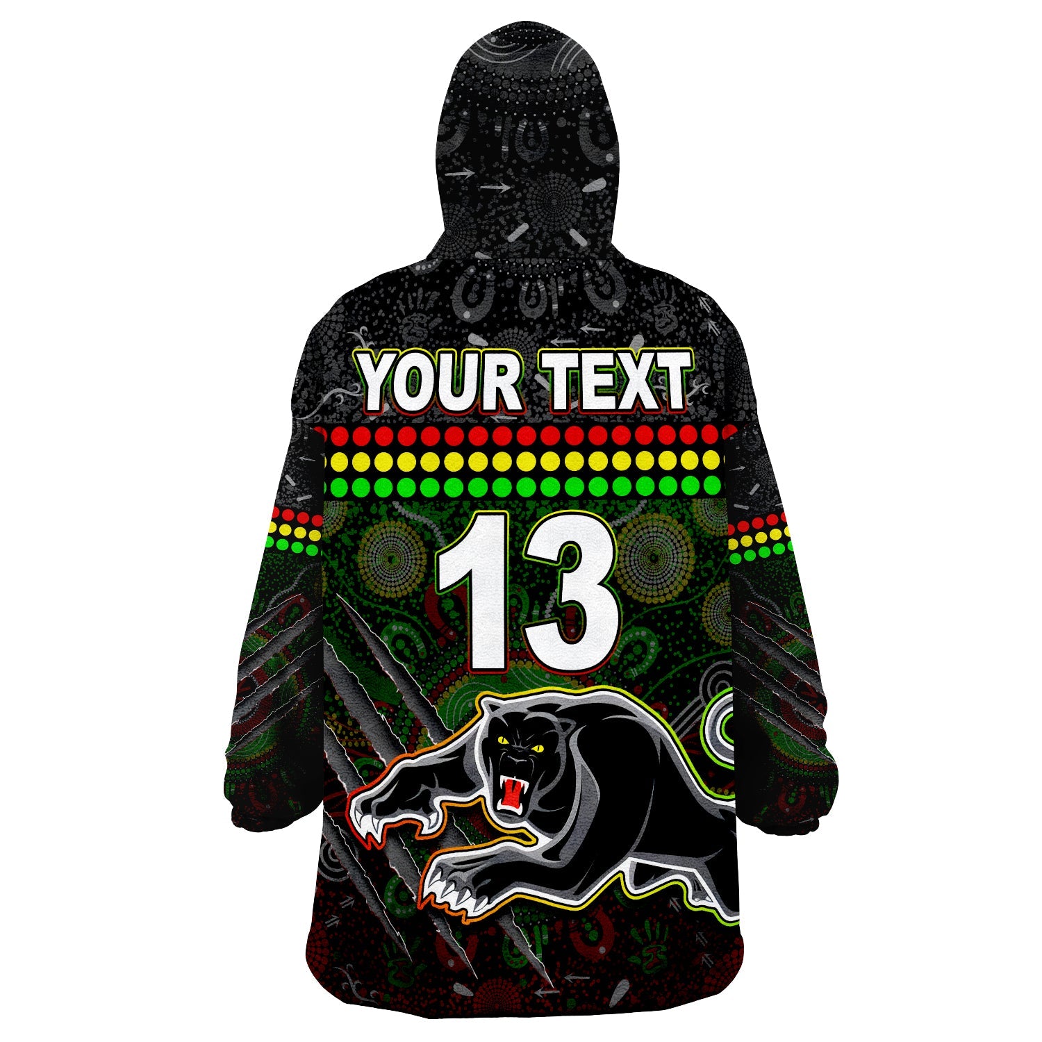 custom-text-and-number-panthers-wearable-blanket-hoodie-premiers-2022-aboriginal-lt13