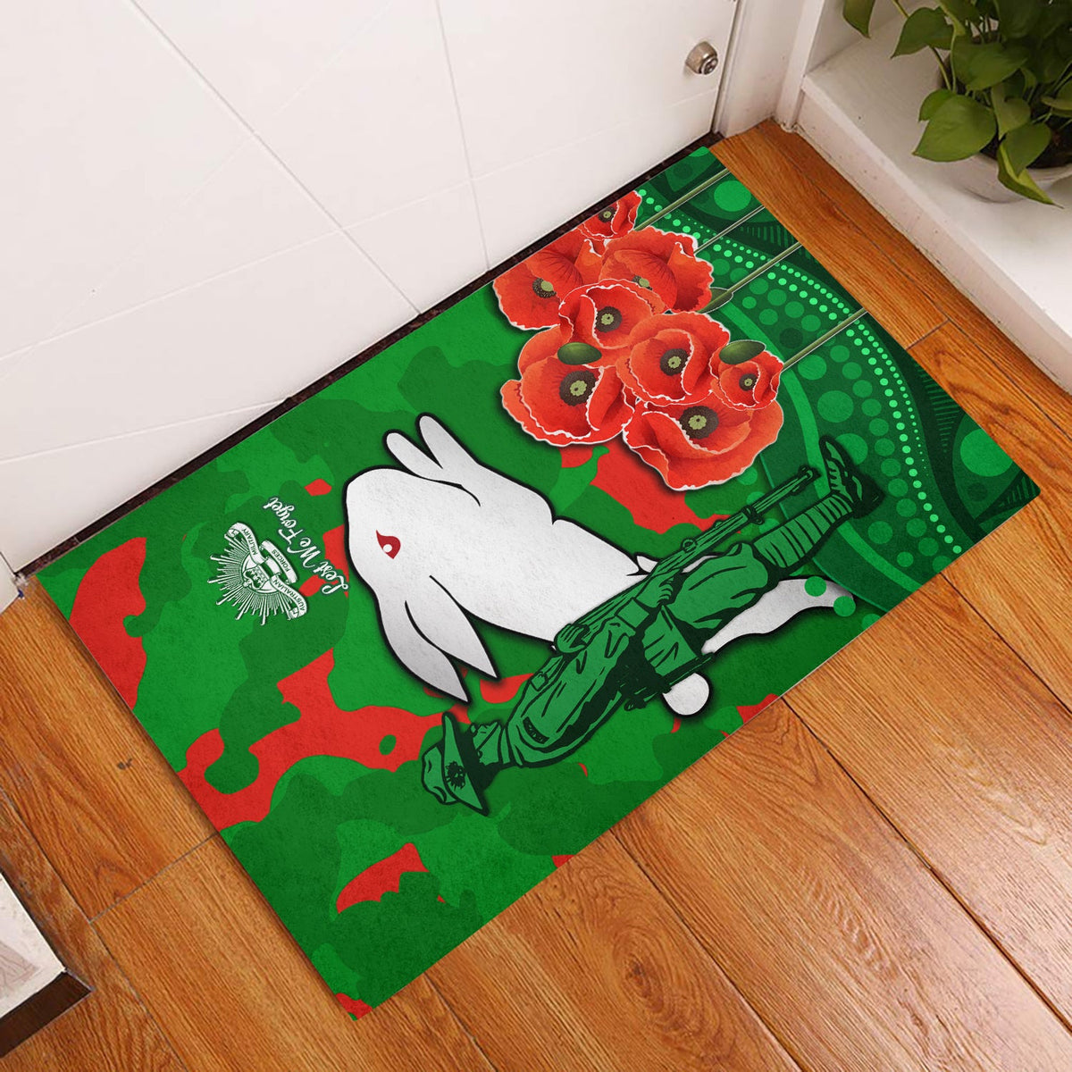 rabbitohs-anzac-day-door-mat-south-sydney-camouflage-mix-aboriginal
