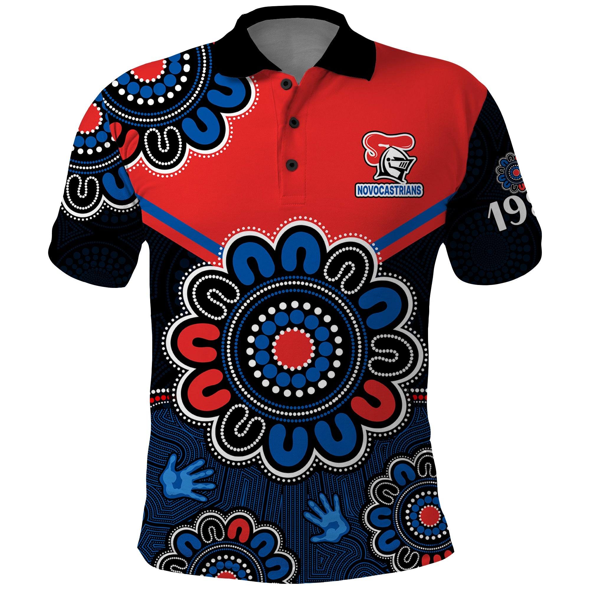 nrl-newcastle-knights-rugby-novocastrians-1987-aboriginal-polo-shirt