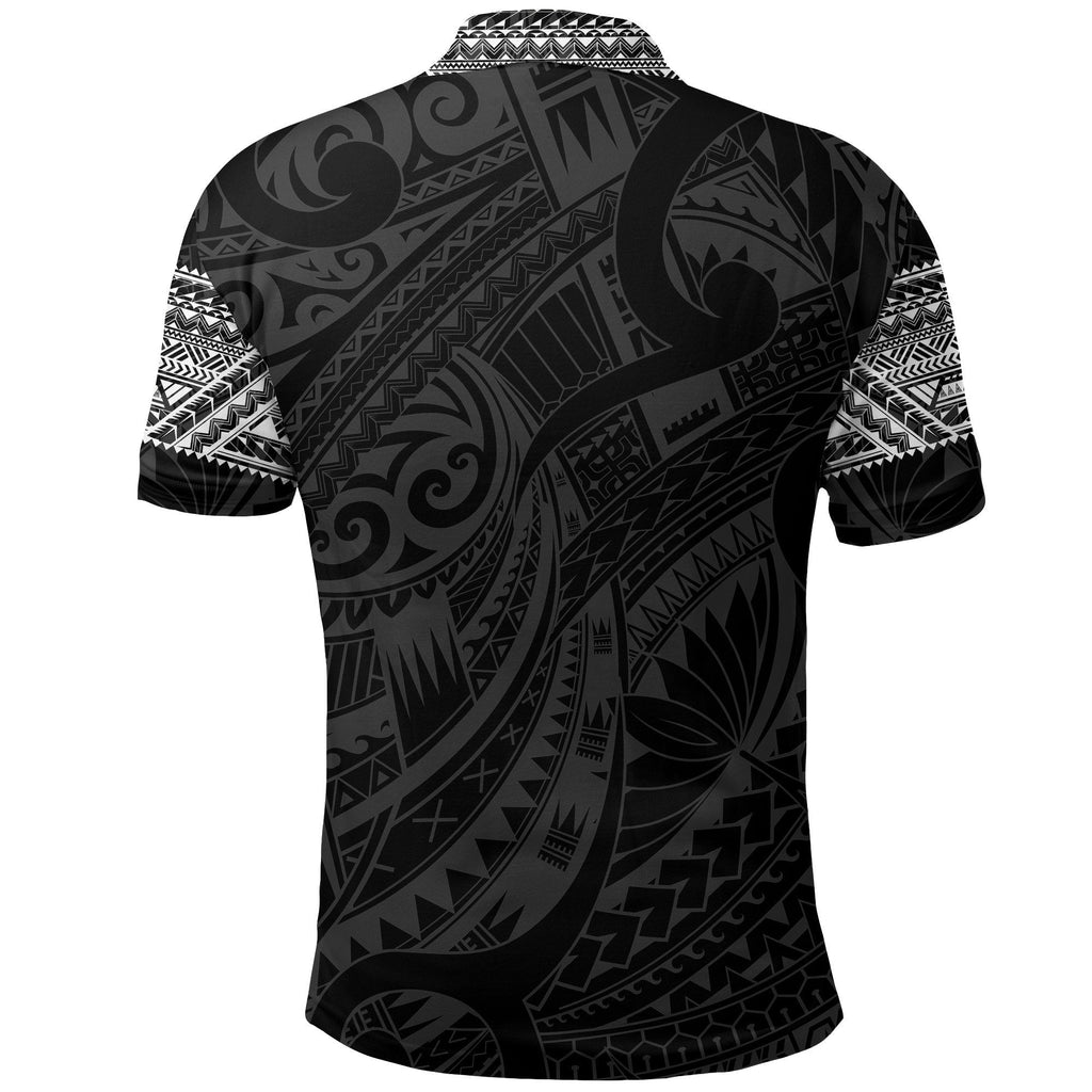 aotearoa-maori-tattoo-black-and-white-polo-t-shirt