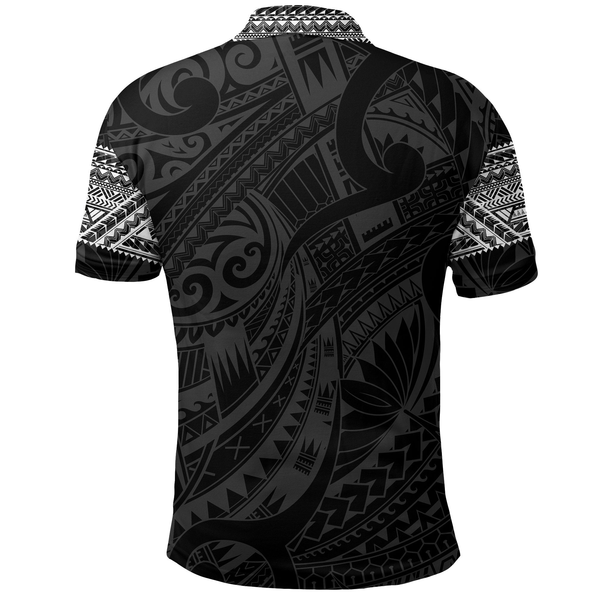 aotearoa-maori-tattoo-black-and-white-polo-t-shirt