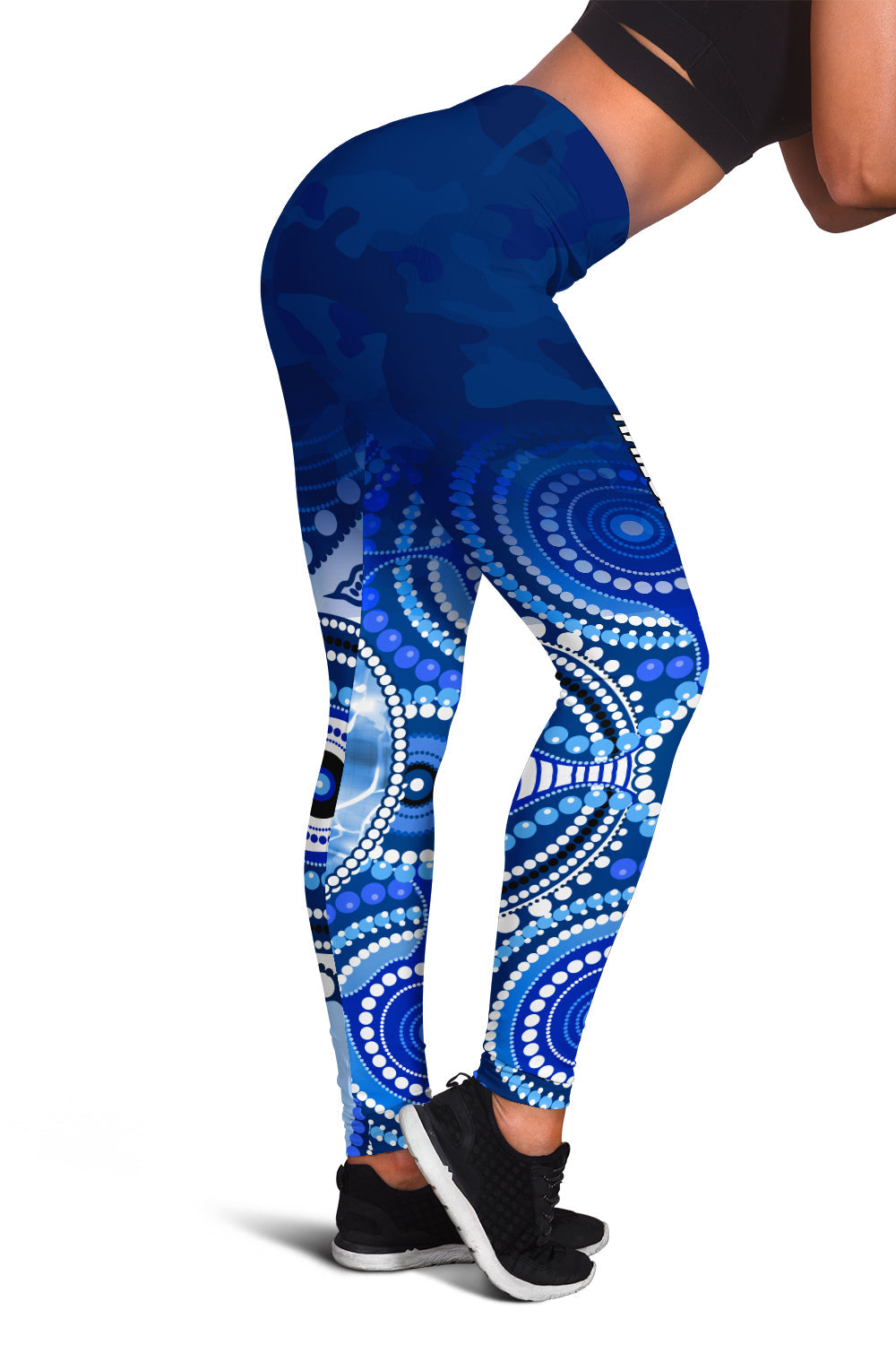 kangaroos-anzac-2022-women-leggings-north-melbourne-football-aboriginal-poppy-flowers
