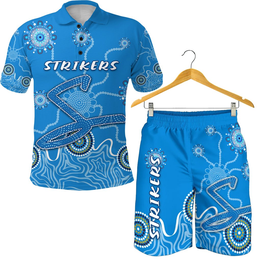 combo-polo-shirt-and-men-short-strikers-indigenous-blue-energy
