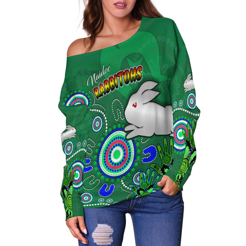 Naidoc Rabbitohs 2021 Off Shoulder Sweater Health Life LT13 - Vibe Hoodie