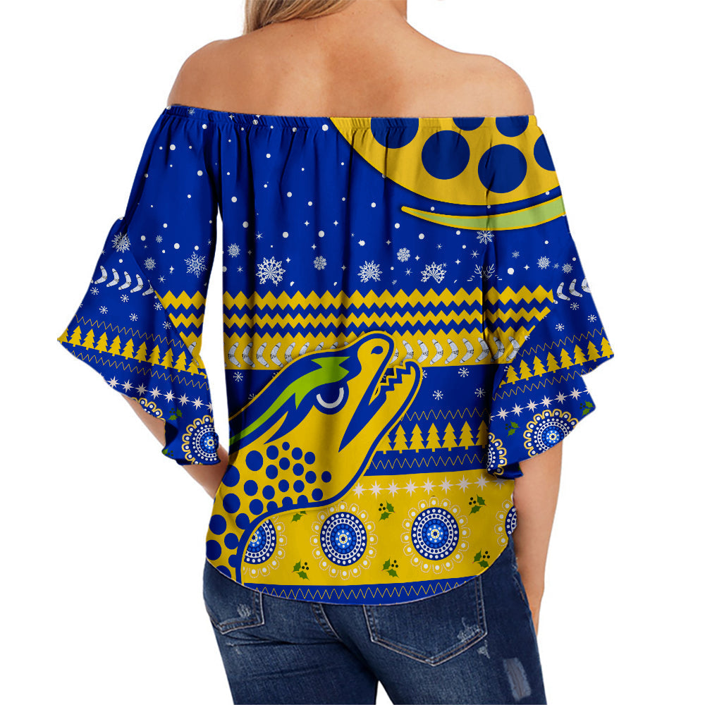 custom-personalised-eels-unique-off-shoulder-waist-wrap-top-merry-christmas-parramatta