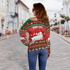 custom-personalised-rabbitohs-christmas-off-shoulder-sweater-south-sydney-indigenous