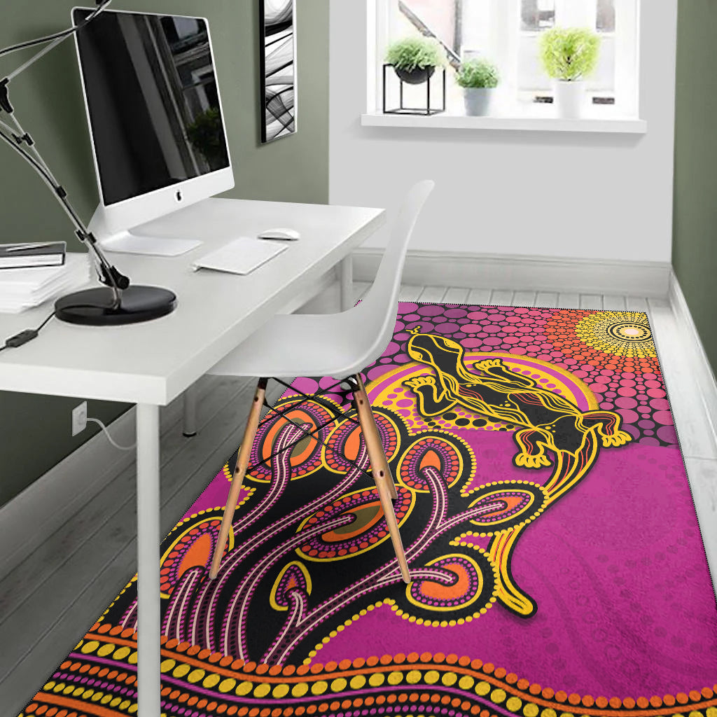 aboriginal-lizard-area-rug-tree-on-the-hill-sunshine