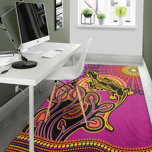 aboriginal-lizard-area-rug-tree-on-the-hill-sunshine