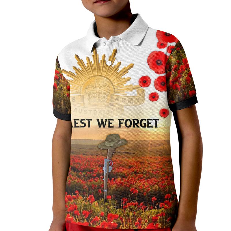 anzac-day-2021-kid-polo-shirt-we-will-remember-them