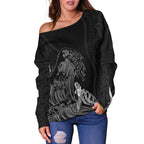 custom-personalised-torres-strait-islands-off-shoulder-sweater-the-dhari-mix-aboriginal-turtle-version-black