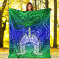 torres-strait-islands-premium-blanket-aboriginal-art-lizard-symbol-peace
