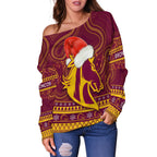 custom-personalised-broncos-christmas-off-shoulder-sweater-brisbane-indigenous